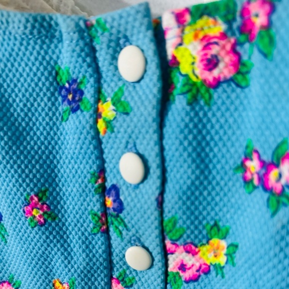 NWT Vintage 80s 90s 1 Pc Floral Swimsuit Size 16 Built In Underwire Bra PushUp - Picture 2 of 10